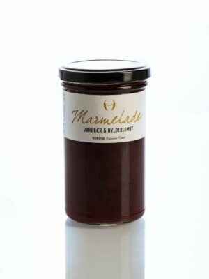 Marmelade med jordbær & Hyldeblomst
