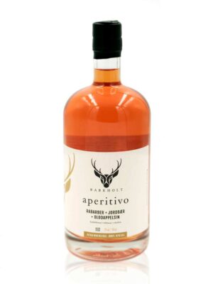 Alkoholfri Barkholt Aperitivo med Rabarber, jordbær & Blodappelsin